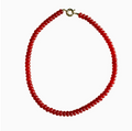 Red Jade Candy Stone Necklace