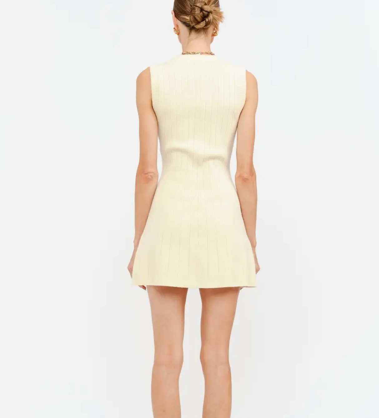 Beatrice Knit Dress in Cream