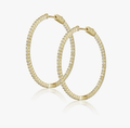 Lydia Sparkle Hoop Earrings