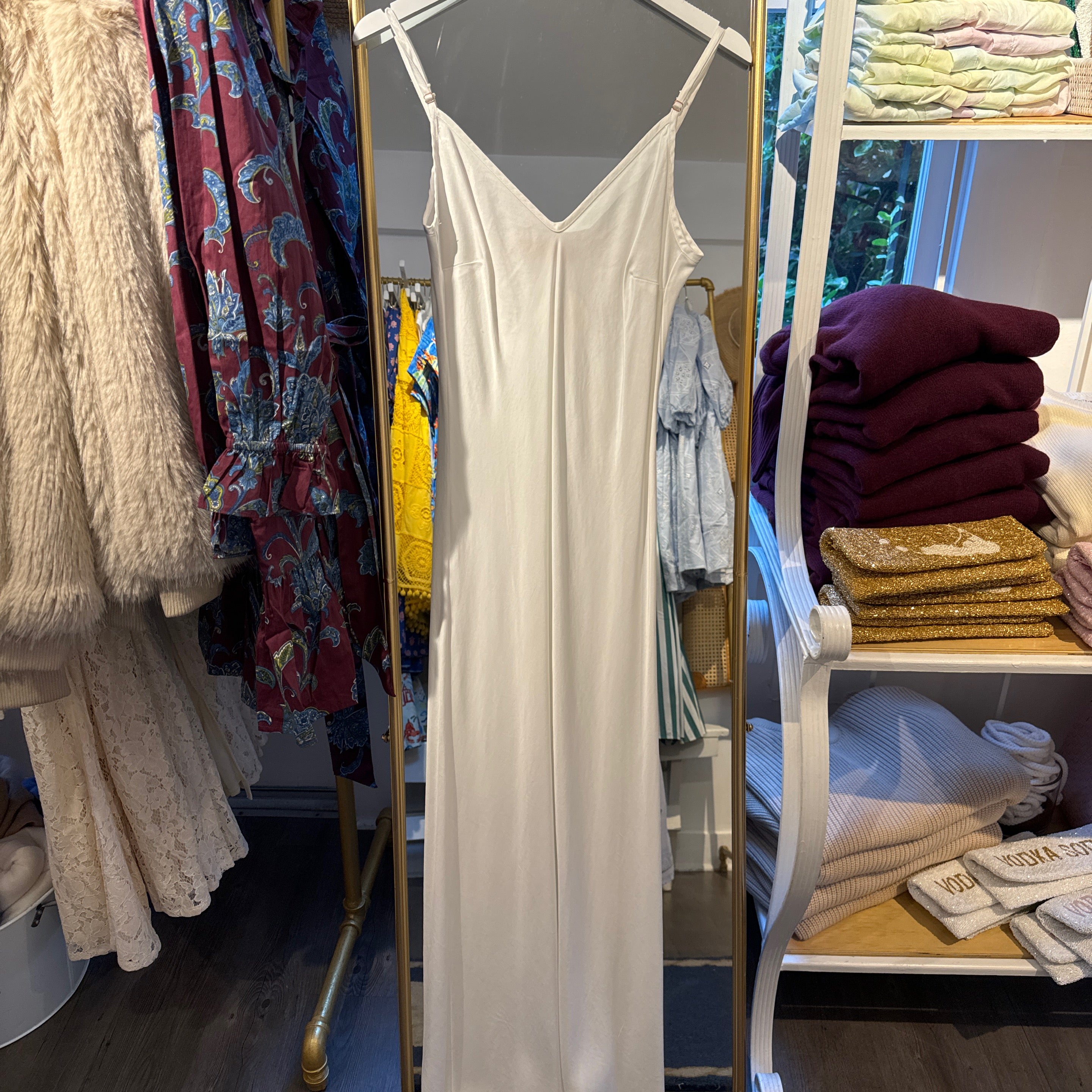 Cali Dreaming Jones Slip Dress in White