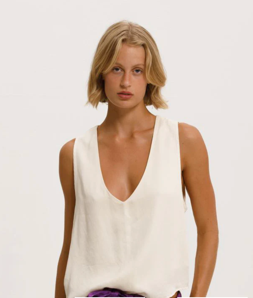 Cali Dreaming Evie Tank in White