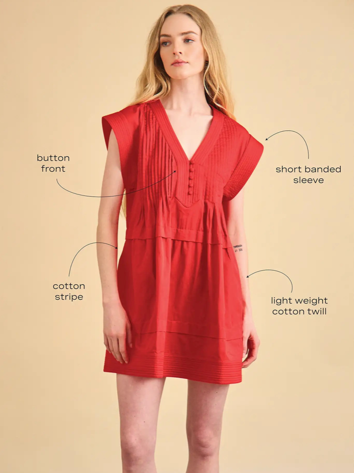 Hunter Bell Parker Dress in Aces Red
