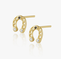 Horse Shoe Stud Earrings