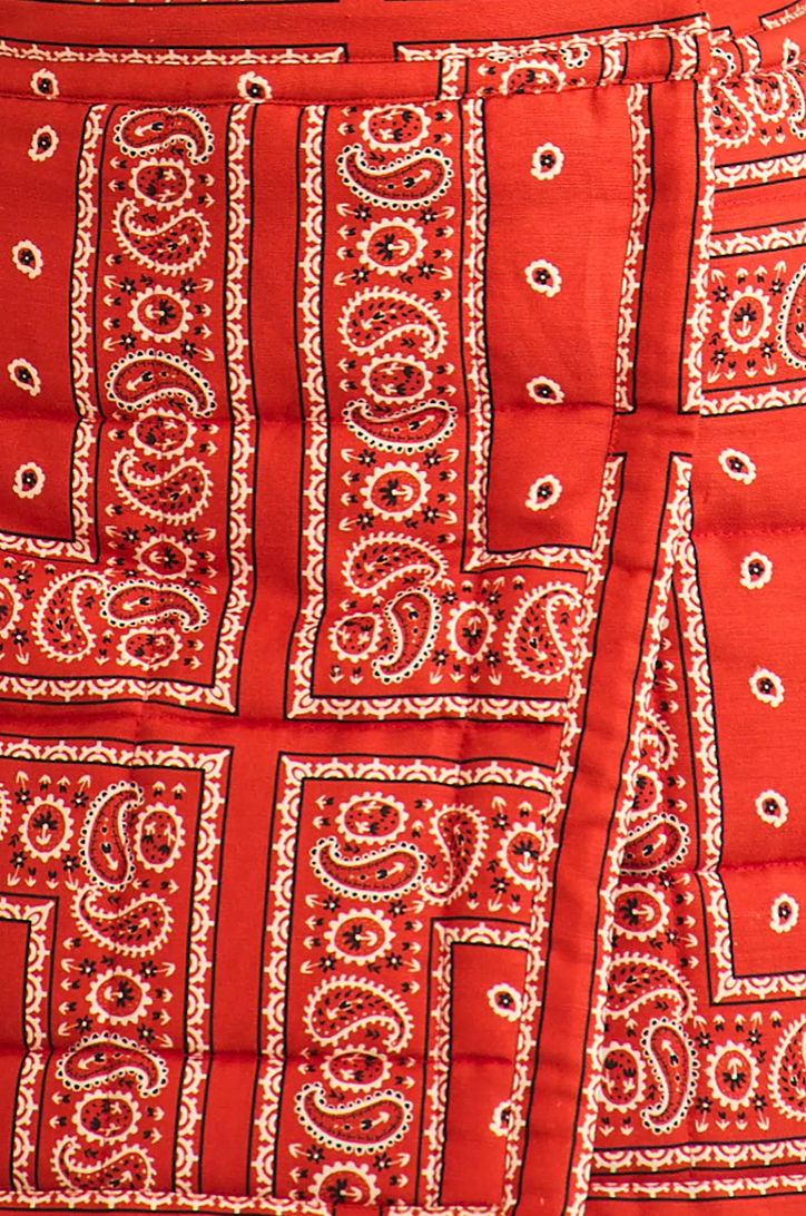 Hunter Bell Powell Skirt in Aces Wild Red