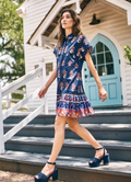Hunter Bell Addison Dress in Floral Navy