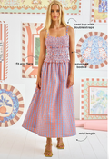 Hunter Bell Francie Dress in Lighthouse Gingham