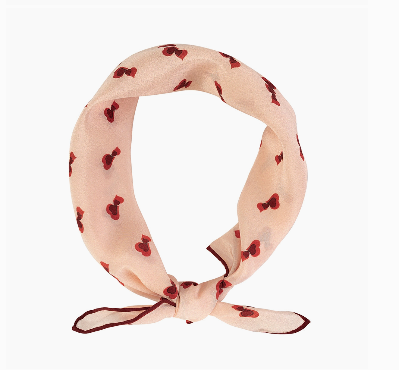 Twin Hearts Bandana Scarf