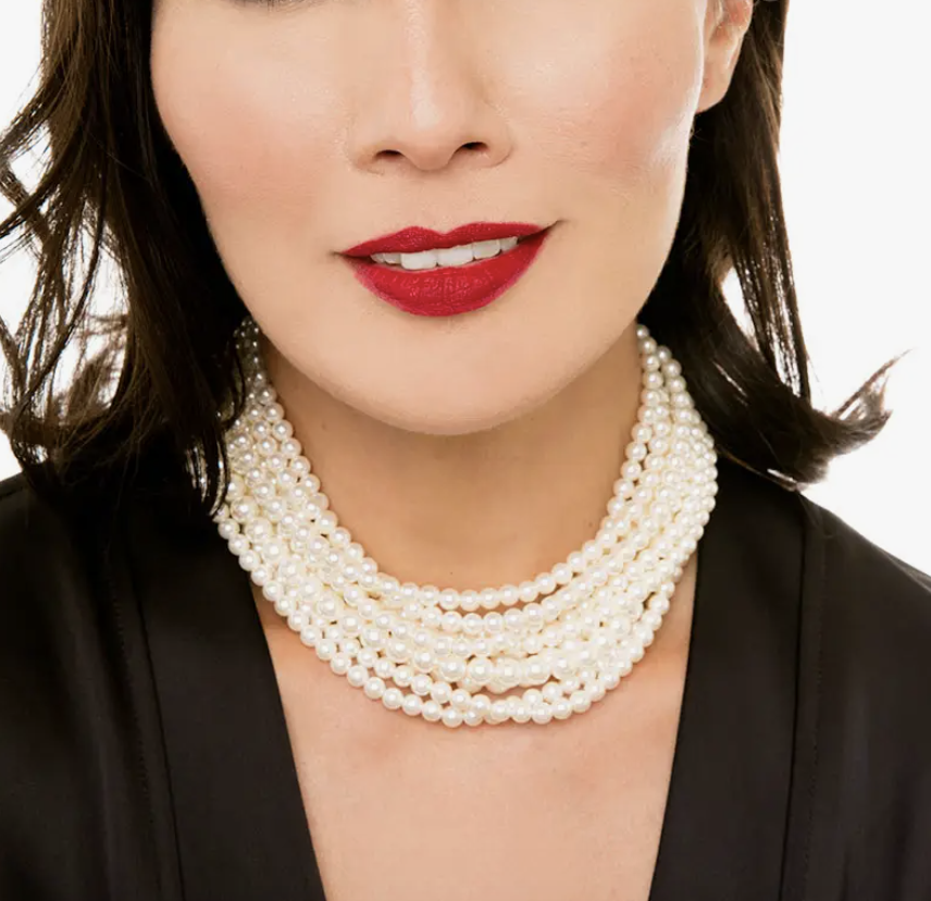 Jackie Pearl Collar Necklace