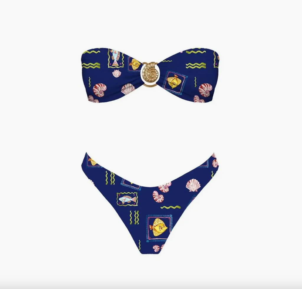Dionis Bikini Set in Seaside Blue