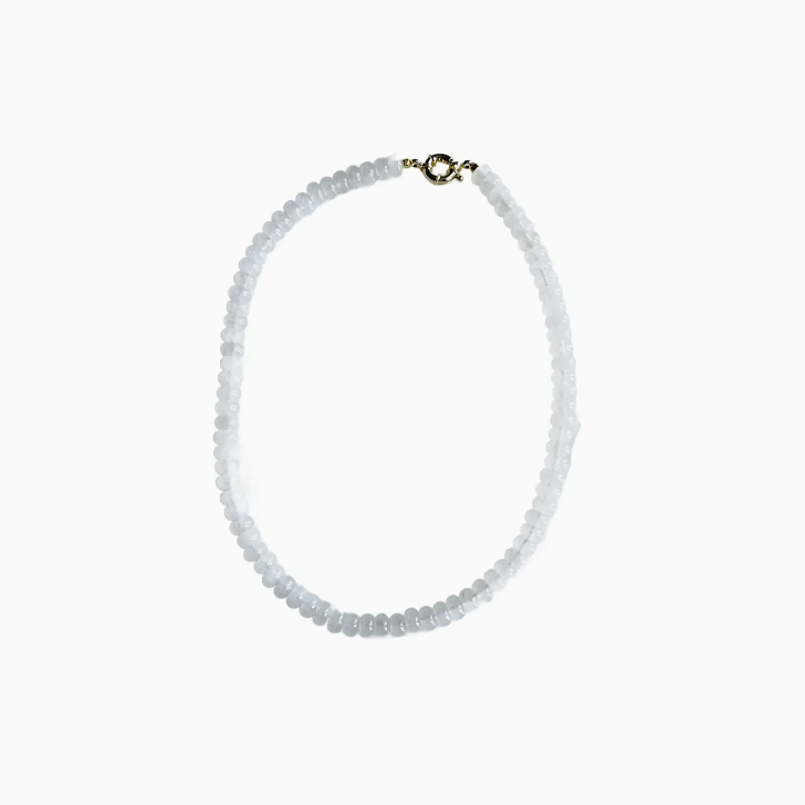 White Jade Candy Stone Necklace
