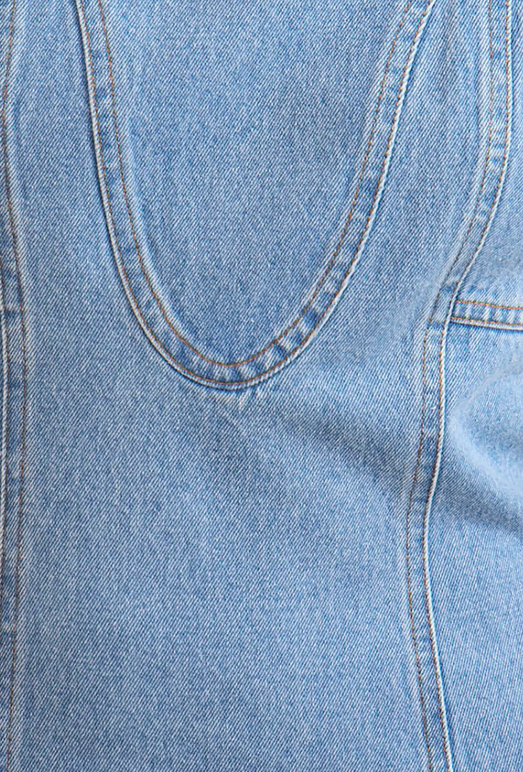 Hunter Bell Sedona Dress in Vintage Denim