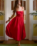 Hunter Bell Taryn Dress in True Red