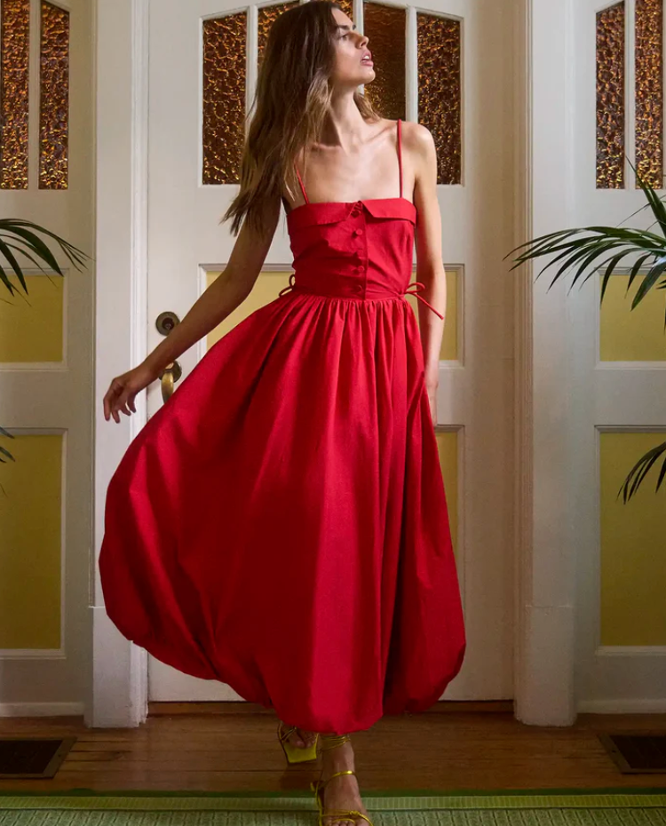 Hunter Bell Taryn Dress in True Red
