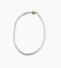 Light Gray Angelite Candy Stone Necklace