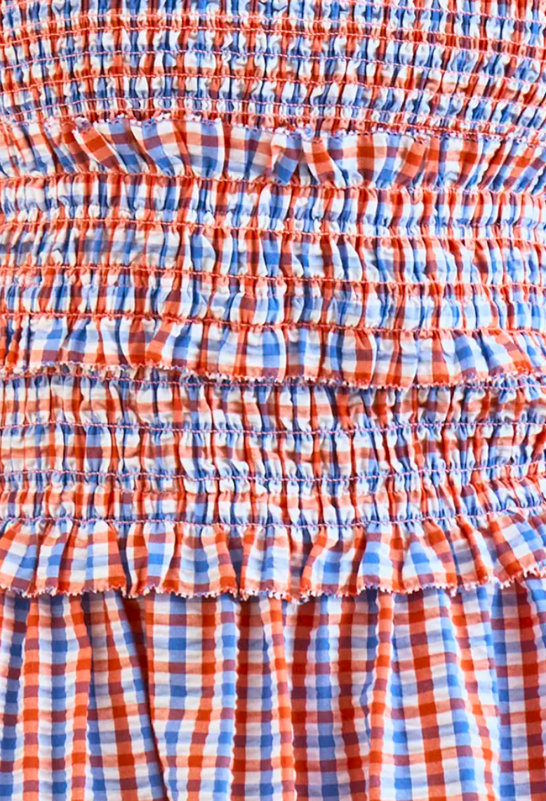 Hunter Bell Francie Dress in Lighthouse Gingham