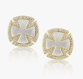 Robin Cross Stud Earrings