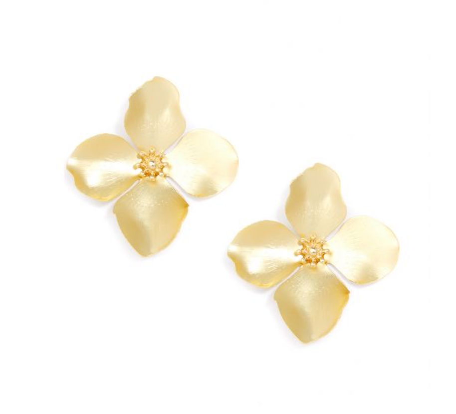 Matte Gold Garden Party Earrings