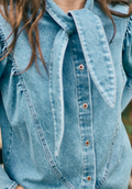 Hunter Bell Odessa Shirt in Vintage Denim