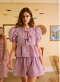 Hunter Bell Jemma Short in Lighthouse Gingham