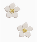 White Flower Earrings