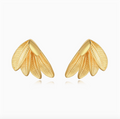 Lily Gold Leaf Statement Earrings