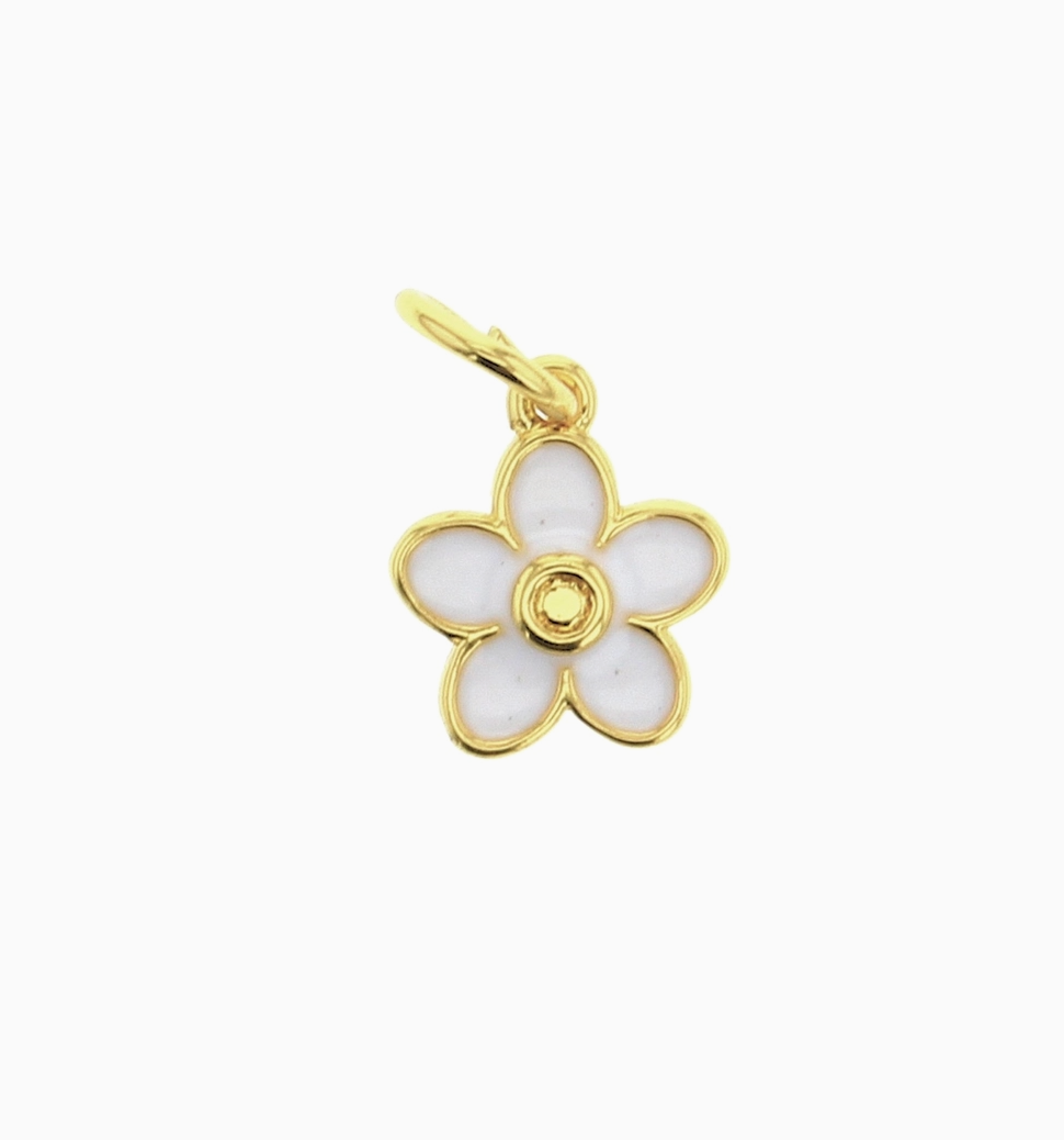 White Flower Charm