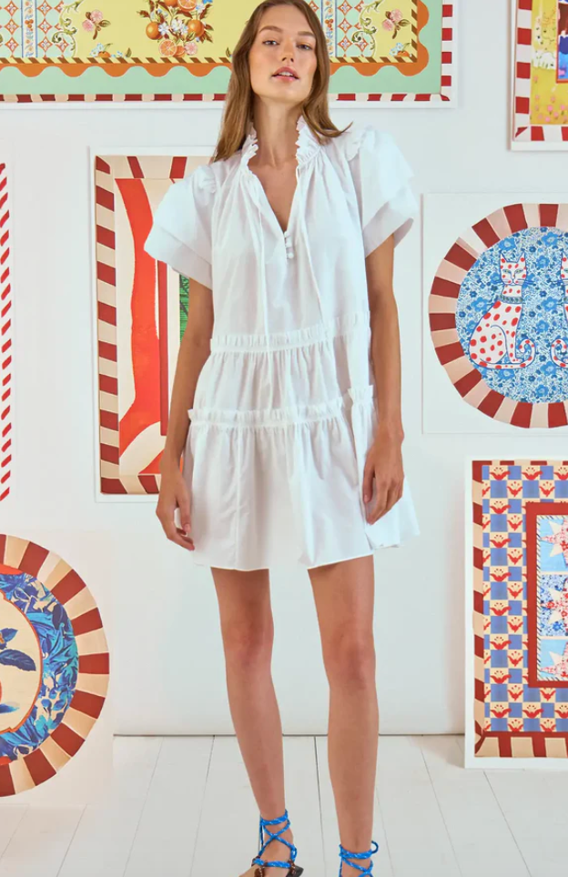 Hunter Bell Merritt Dress in White