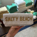 SALTY BEACH Clutch White & Gold