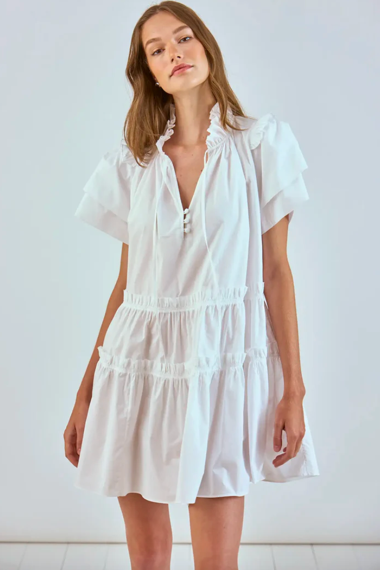 Hunter Bell Merritt Dress in White