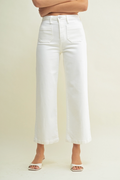 The Sailor Wide Leg Denim in Off White