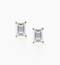 Hanover Emerald Cut Stud Earrings