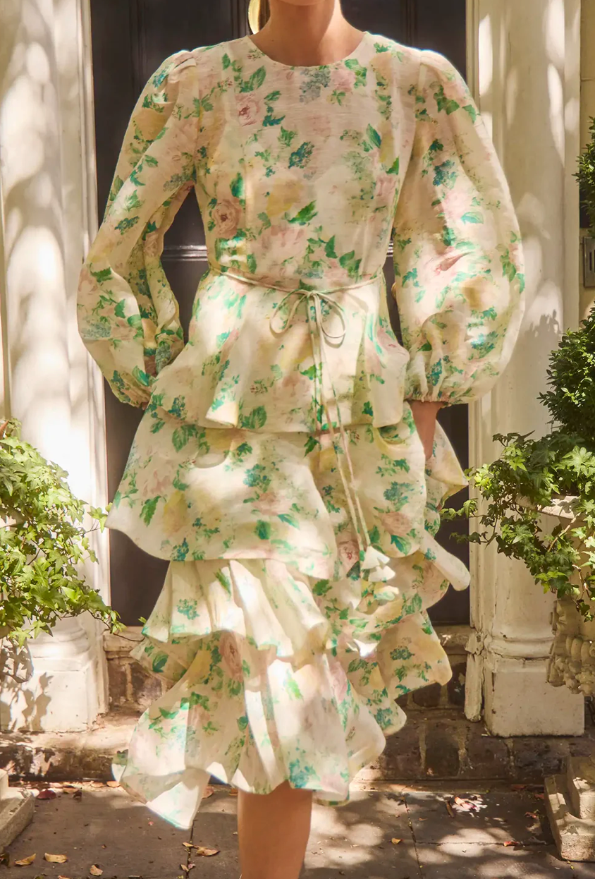 Hunter Bell Chelsea Dress in Garden Rose Peony