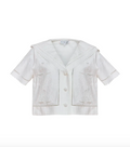 Hunter Bell Birdie Top in White Embriodery