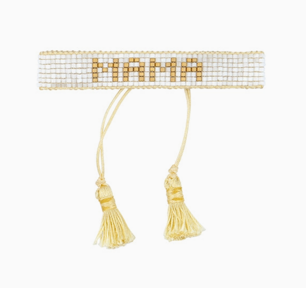 HART White & Gold Mama Bracelet
