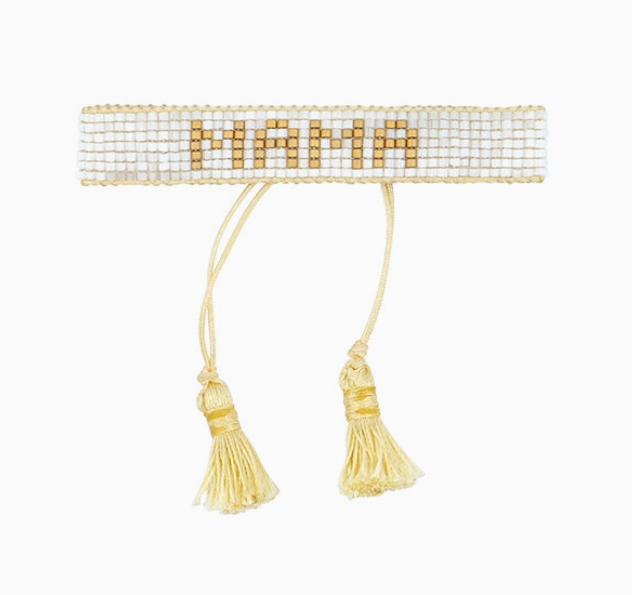 HART White & Gold Mama Bracelet