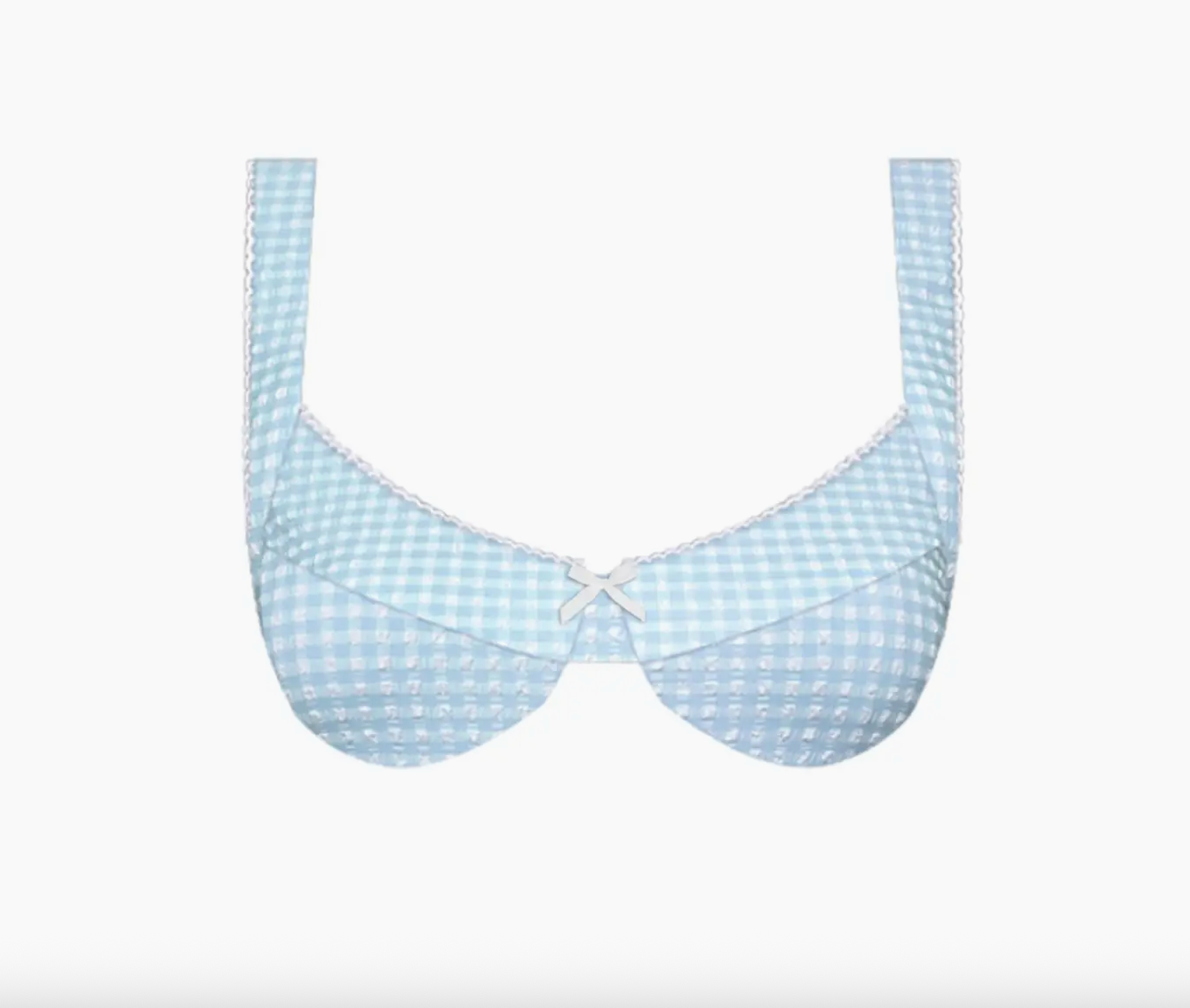 Sconset Bikini Set in Light Blue Gingham