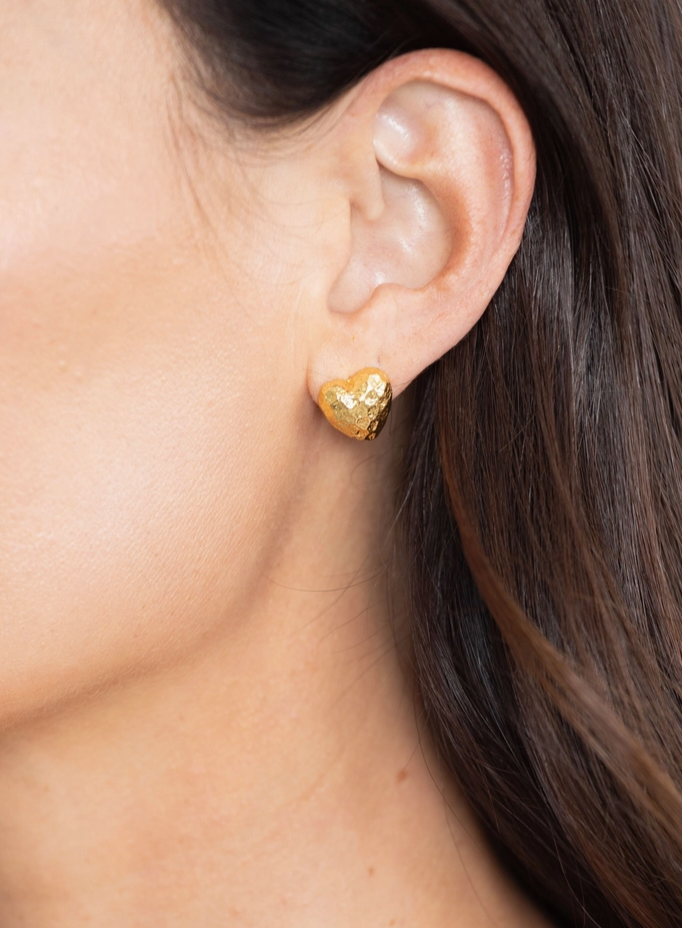 Grace Heart Stud Earrings