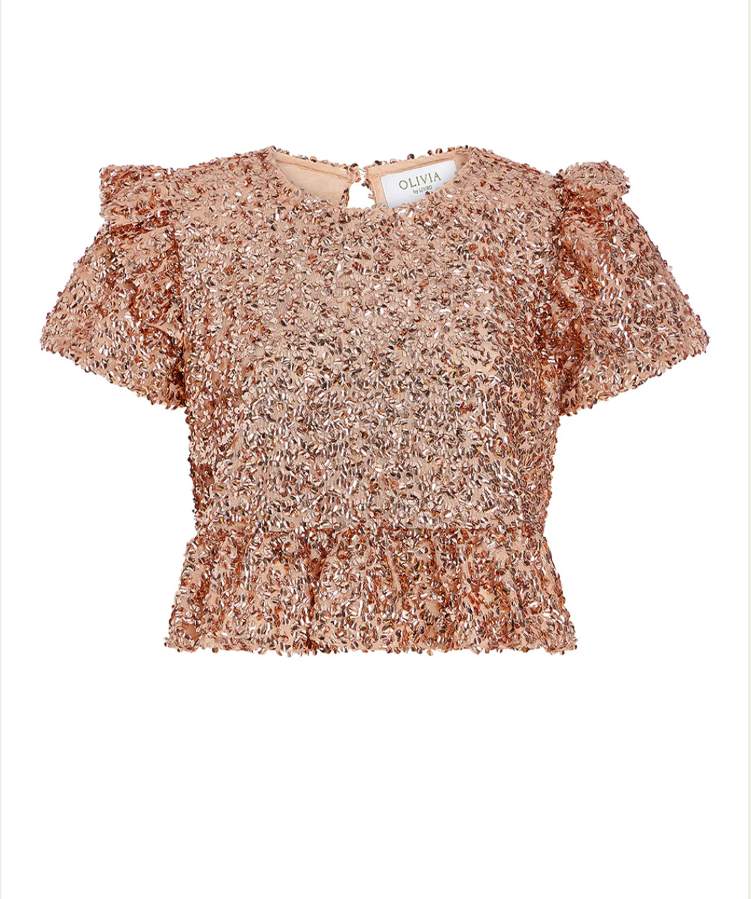 Olivia by Livro Polly Top in Gold Sequins