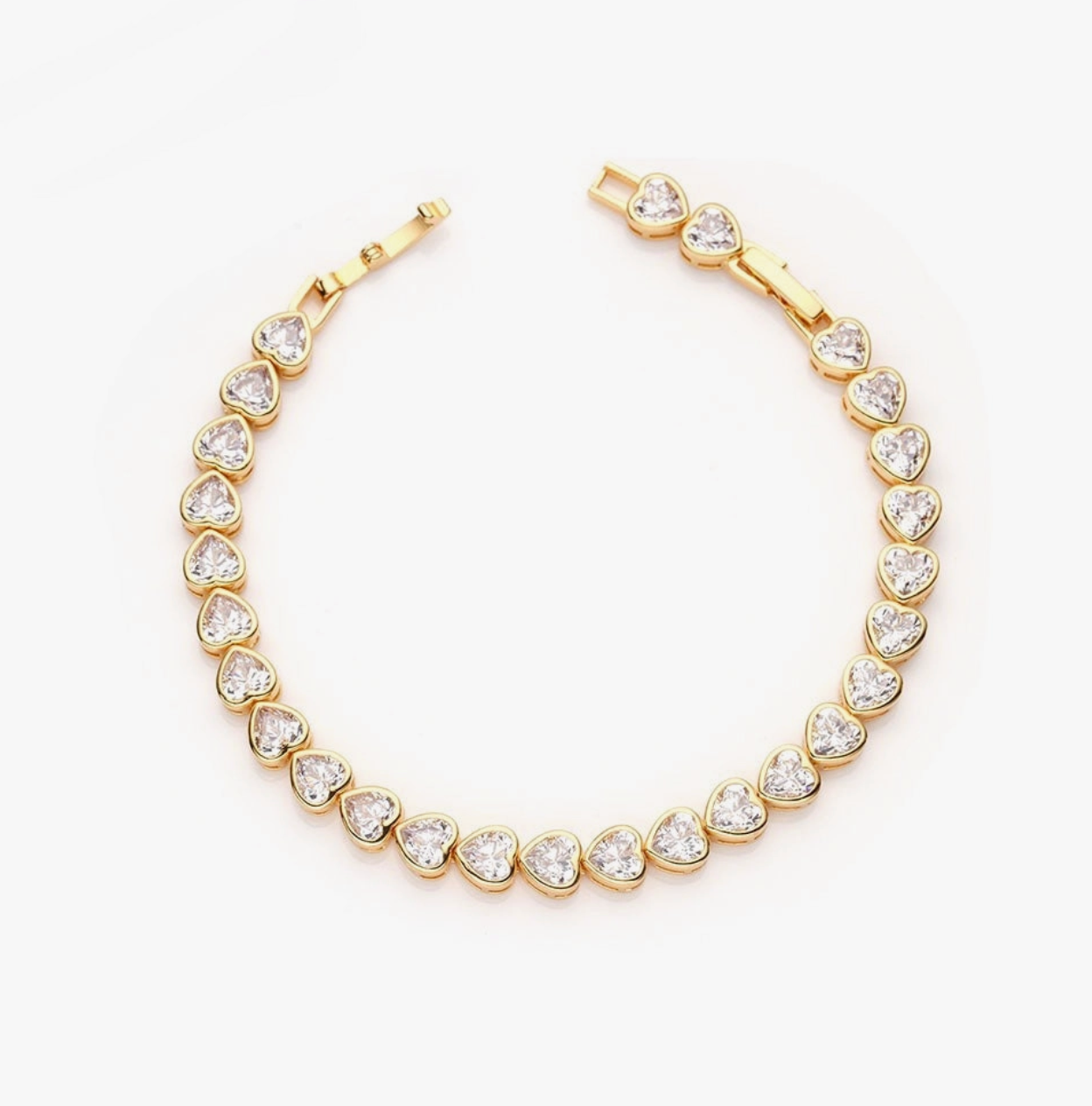 Heart Tennis Bracelet