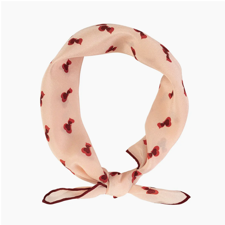 Twin Hearts Bandana Scarf