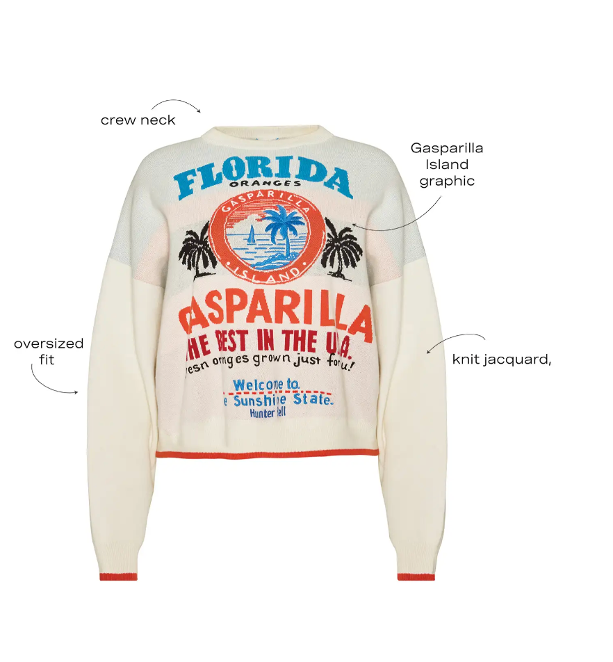 Hunter Bell Gasparilla Sweater in Off White