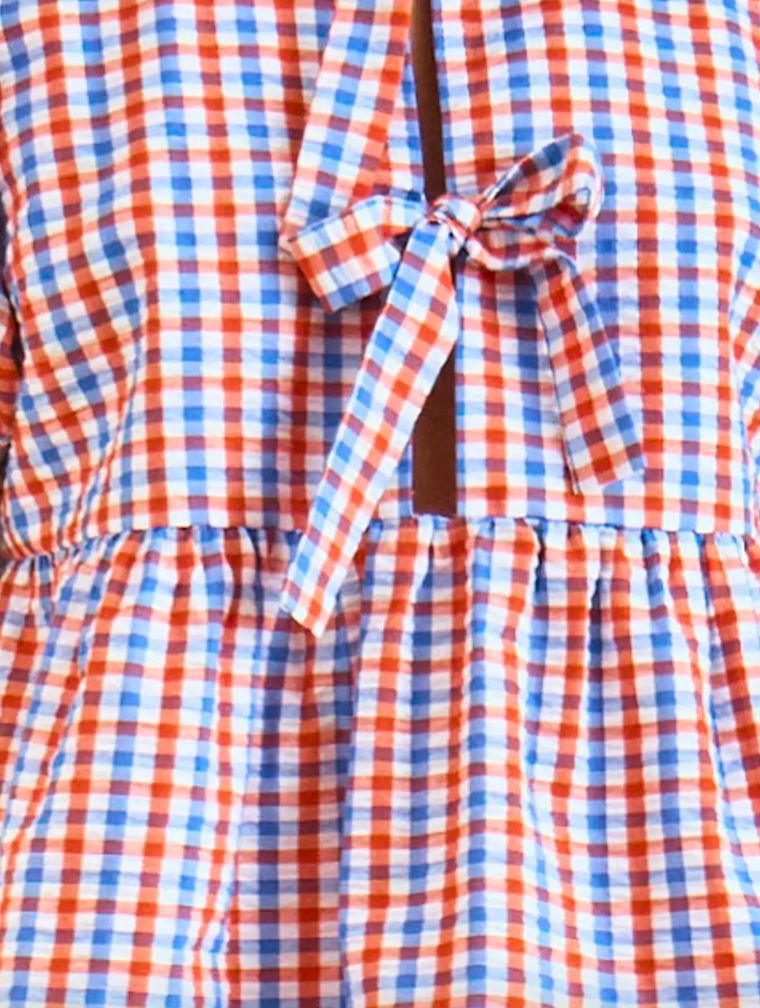 Hunter Bell Carly Top in Lighthouse Gingham