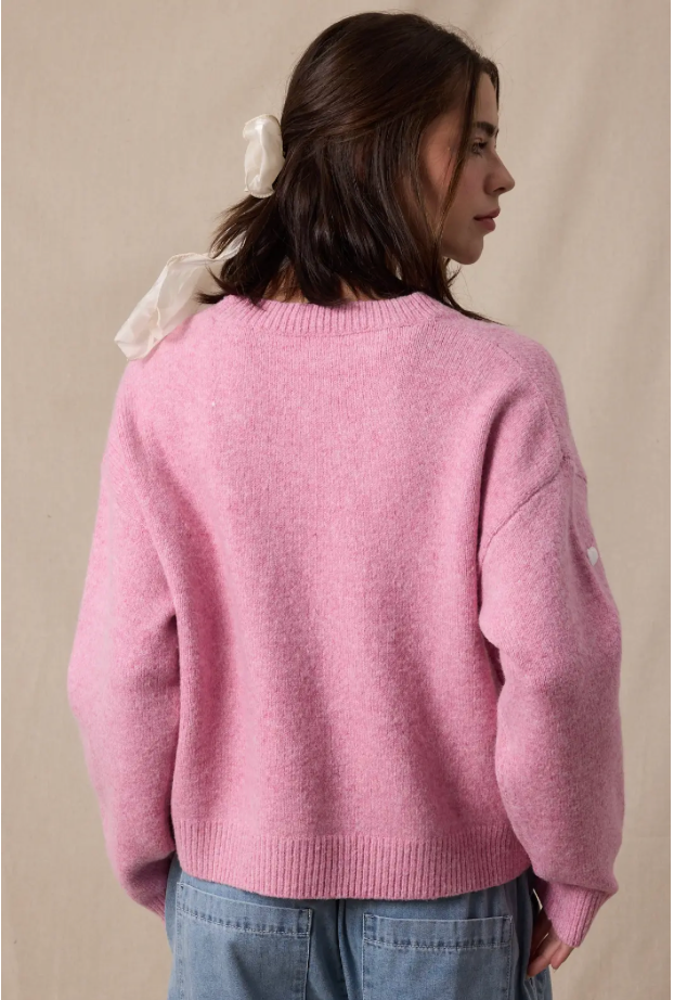 Betty Heart Sweater