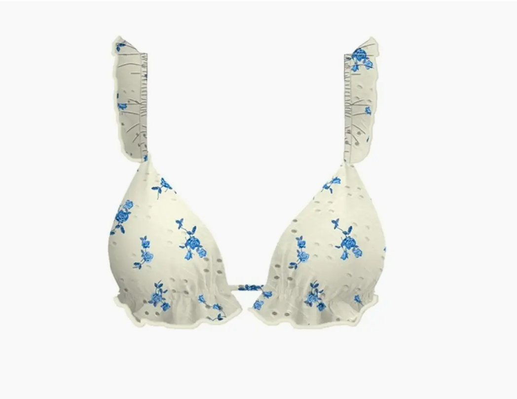 Jetties Bikini Set in White Eyelet