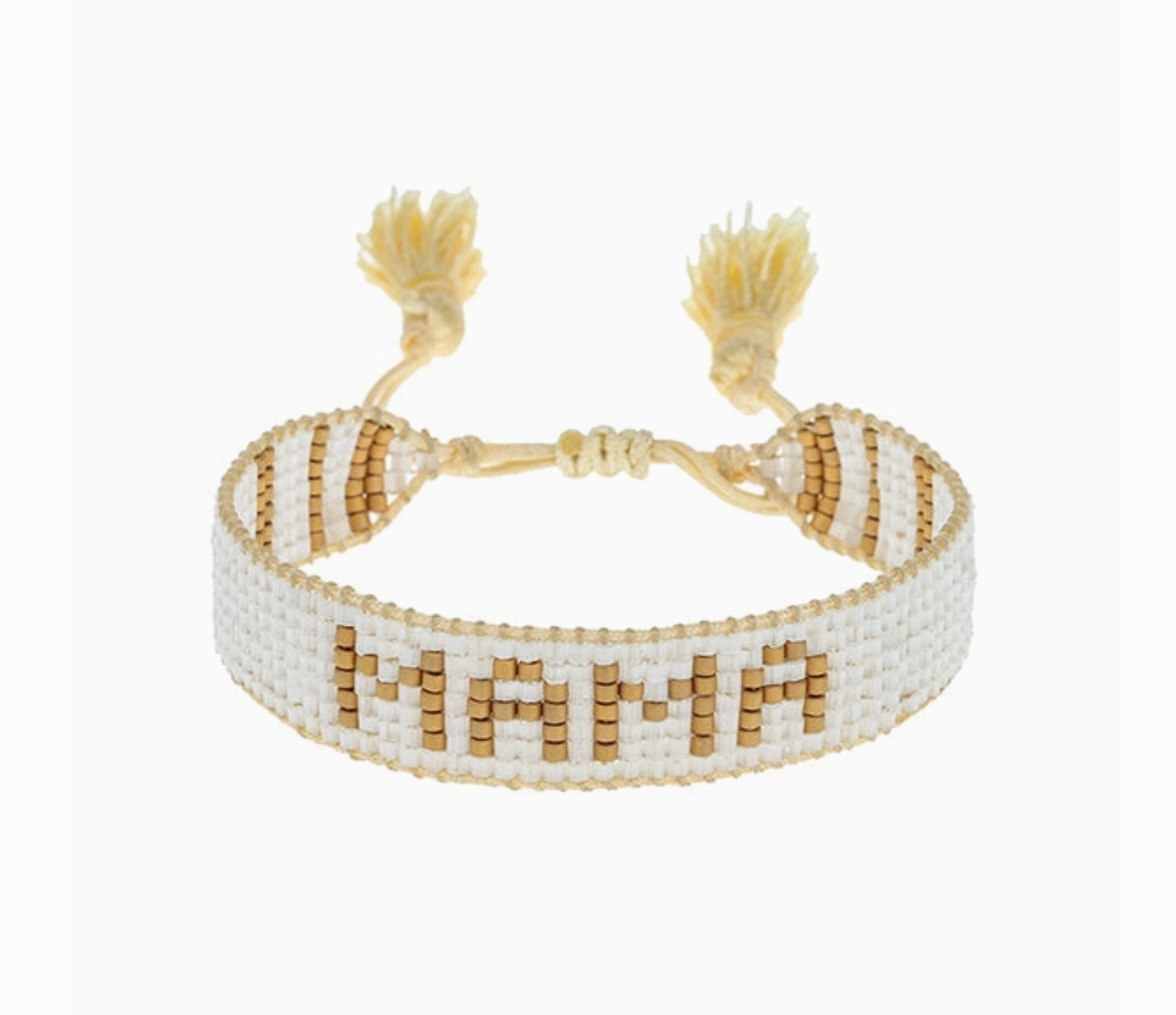 HART White & Gold Mama Bracelet