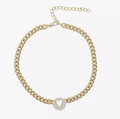 Heart Pave Necklace