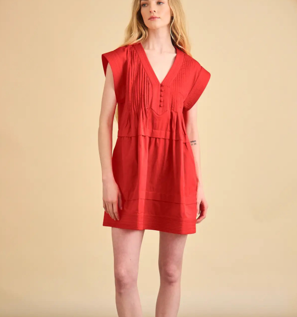 Hunter Bell Parker Dress in Aces Red