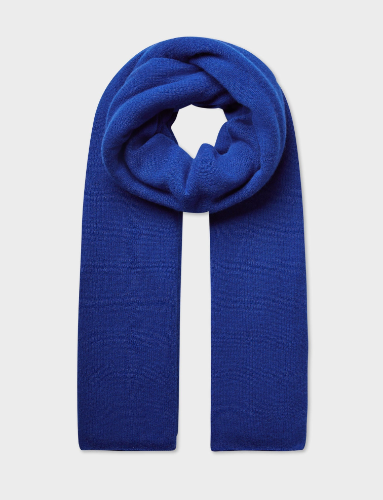 White + Warren Cashmere Travel Wrap in Frontier Blue