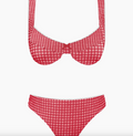 Sconset Bikini Set in Red Gingham