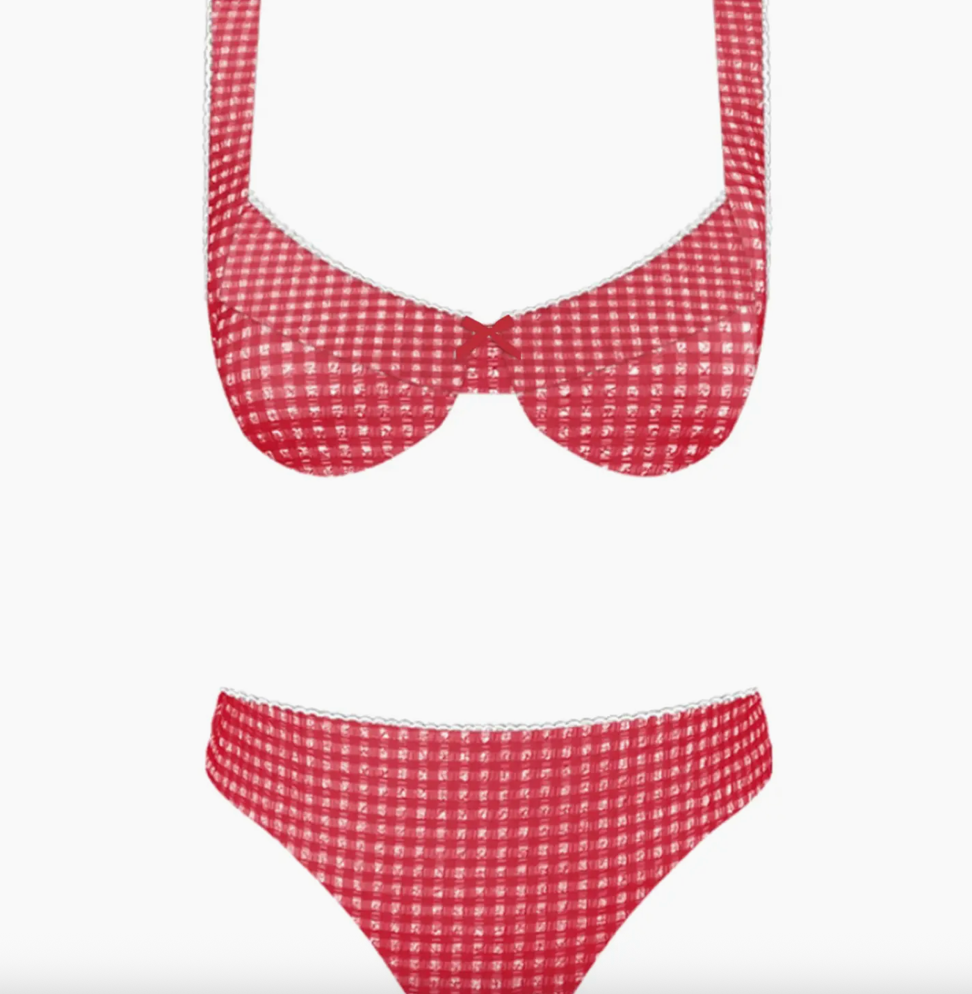Sconset Bikini Set in Red Gingham